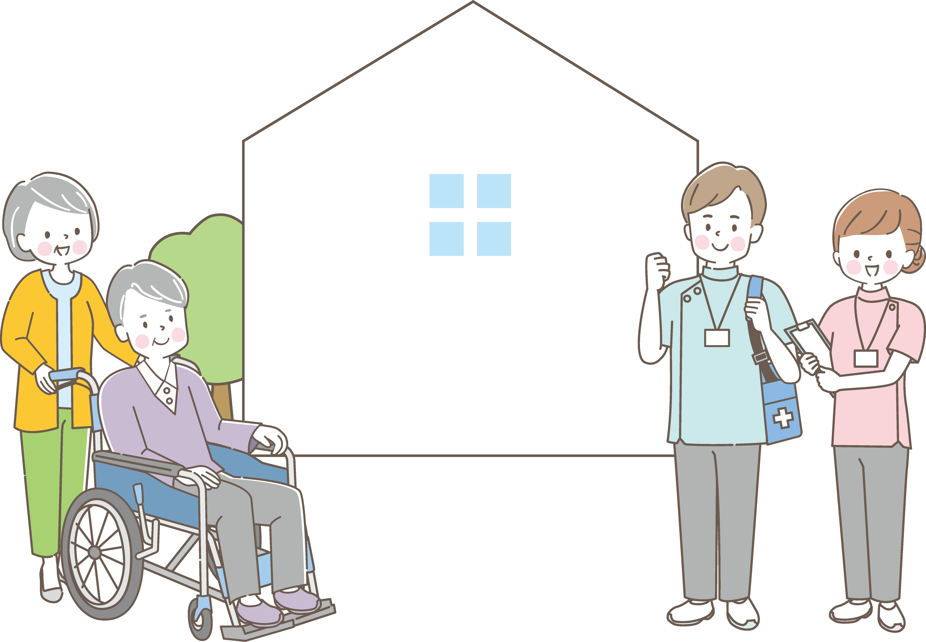 訪問看護のイラスト