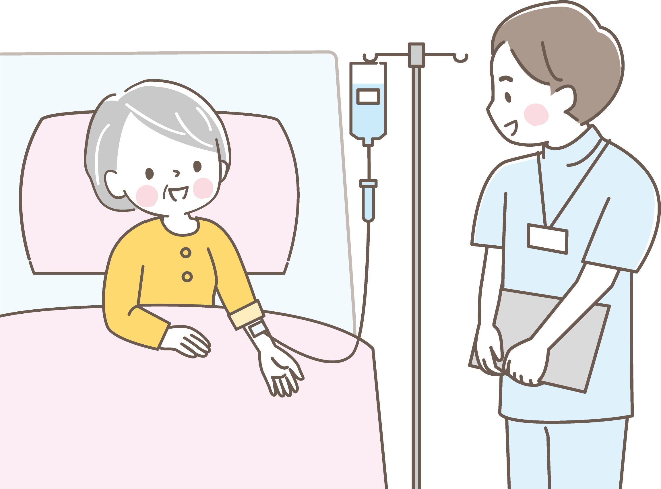 訪問医療行為のイラスト