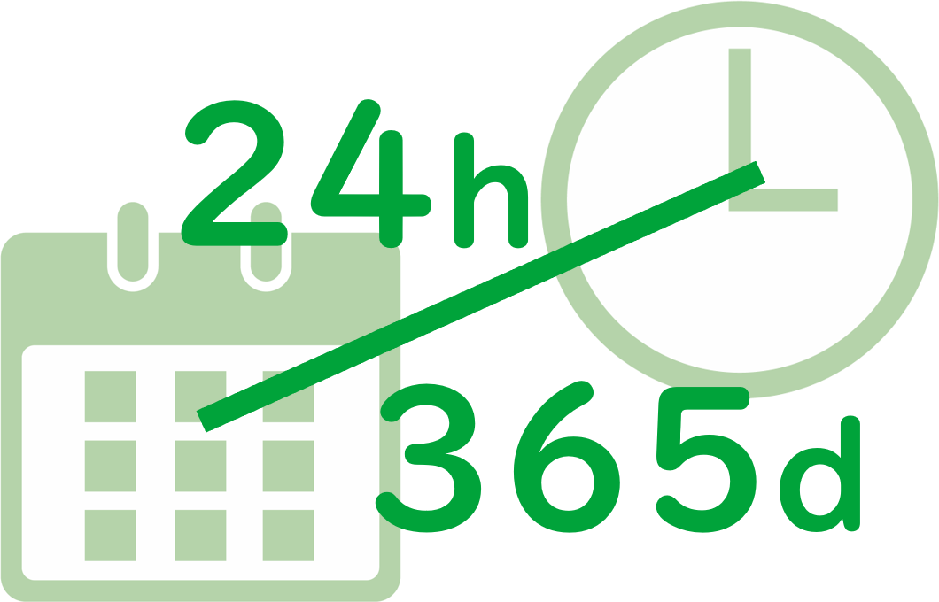 24時間365日対応
